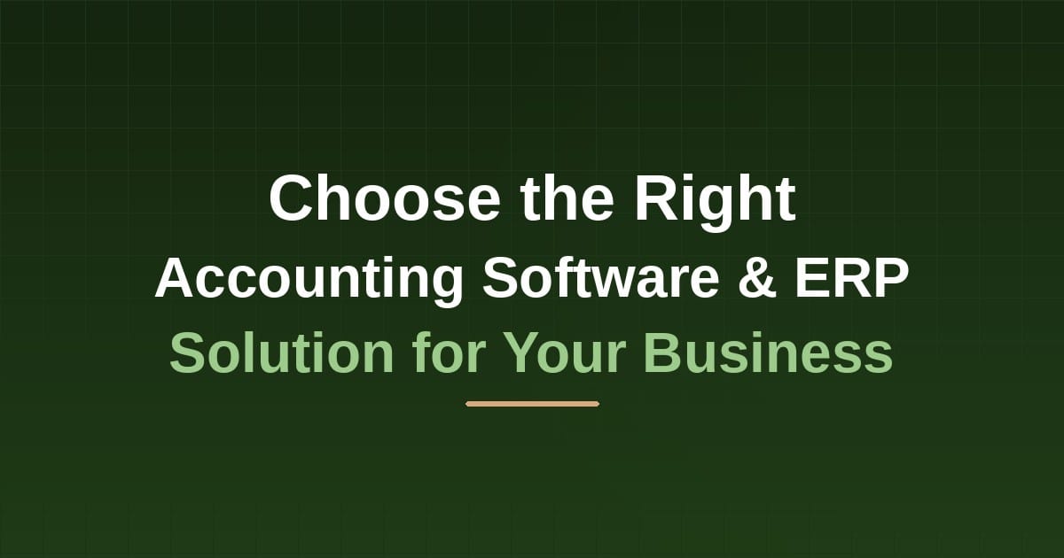 Choose the right accounting software or ERP solution for your Sri Lankan business — QuickBooks, QuickBooks Desktop, or AccSoft ERP